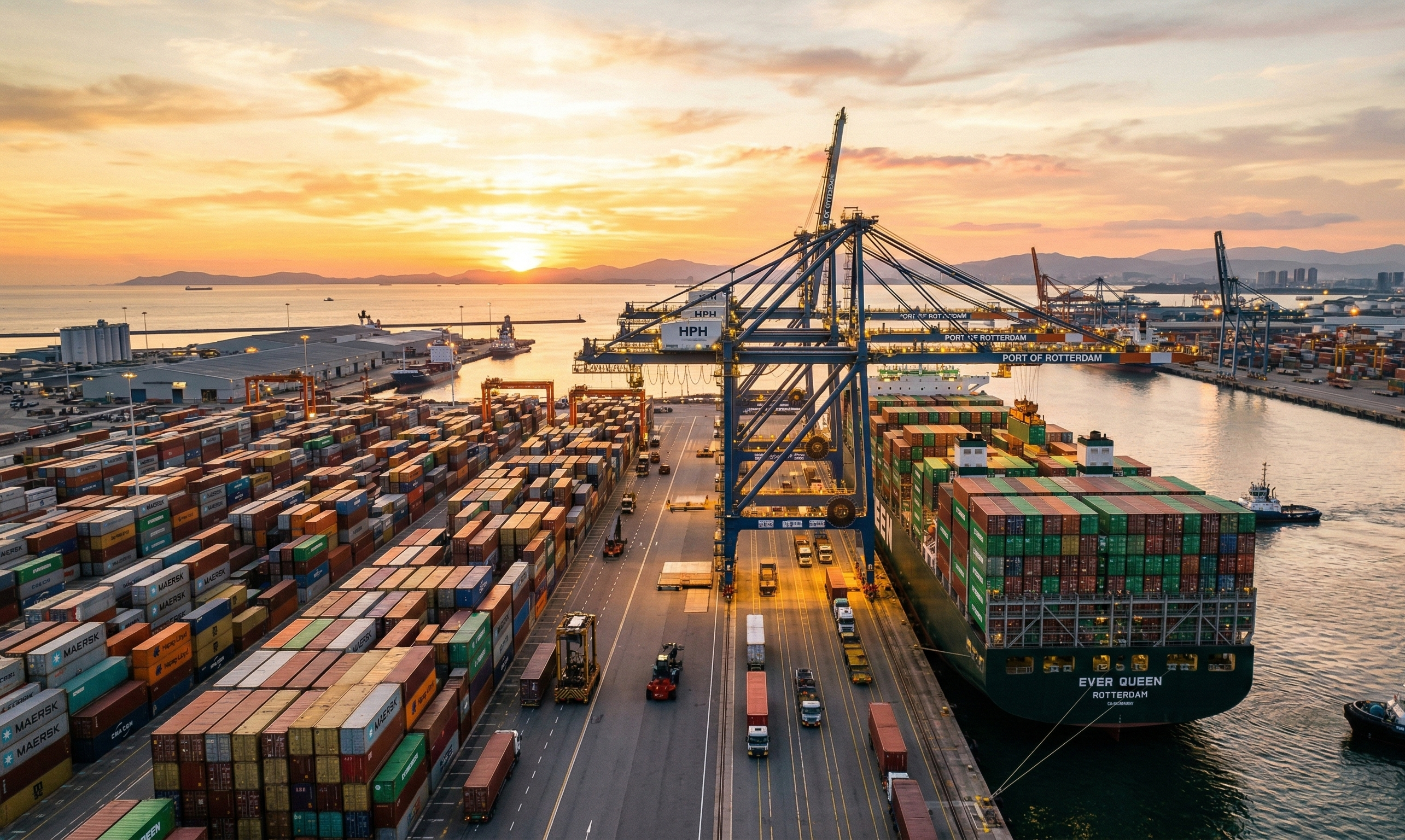Global logistics and container port