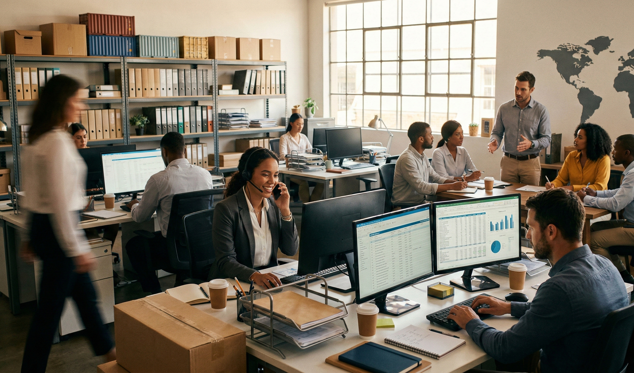 Container terminal export operations